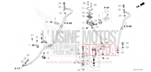HAUPTBREMSZYLINDER, HINTEN XL750P de 2023
